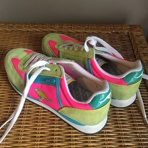 FLASH SALE! KangaRoos trainers Neon Pink Green 7